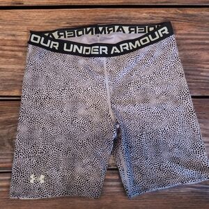 Under Armour Black and White Athletic Shorts